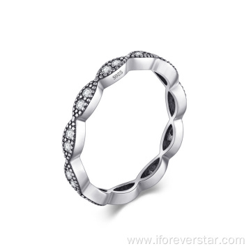 925 Sterling Silver Rings Jewelry Wedding Women Rings